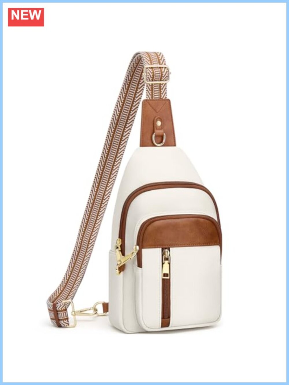 Anti Theft Crossbody Bag RFID Sling Purse Faux Leather Travel